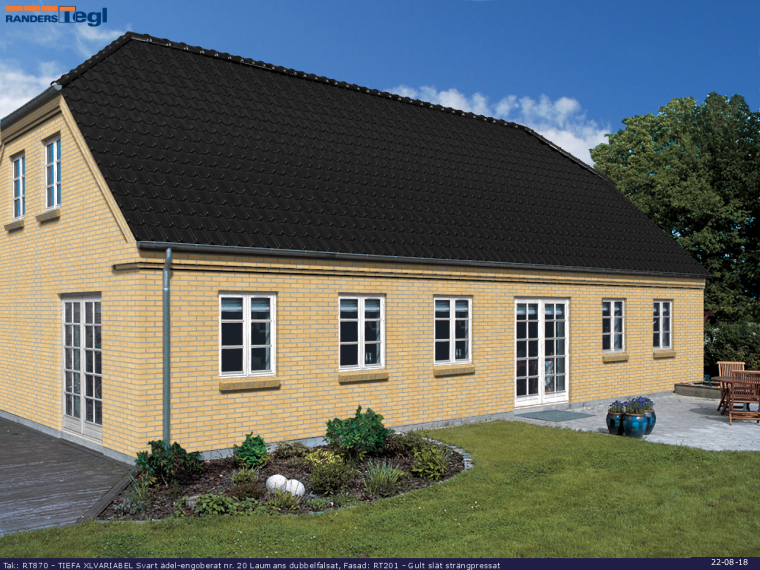 Tag: RT870 TIEFA XLVARIABEL Sort &aelig;del-engoberet Laumans falstagsten
Facade: RT201 Gule glatte maskinsten
